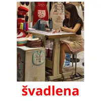 švadlena picture flashcards