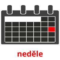 neděle picture flashcards