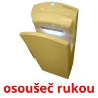 osoušeč rukou Tarjetas didacticas