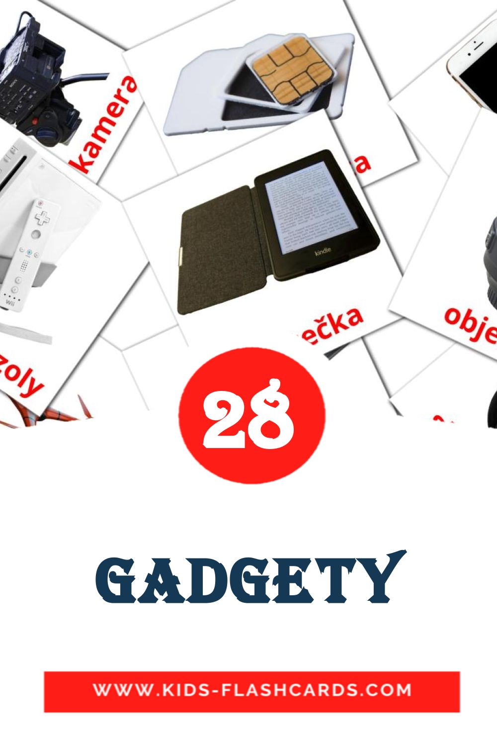 29 Gadgety Picture Cards for Kindergarden in czech