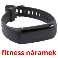 fitness náramek Tarjetas didacticas