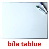 bíla tablue picture flashcards