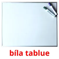 bíla tablue Tarjetas didacticas