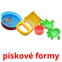 pískové formy Bildkarteikarten