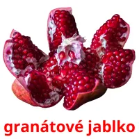 granátové jablko Tarjetas didacticas