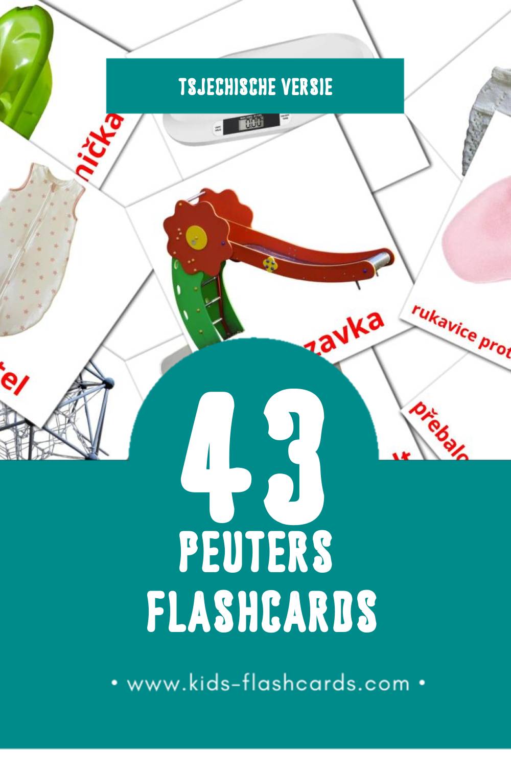Visuele Dítě Flashcards voor Kleuters (43 kaarten in het Tsjechisch)