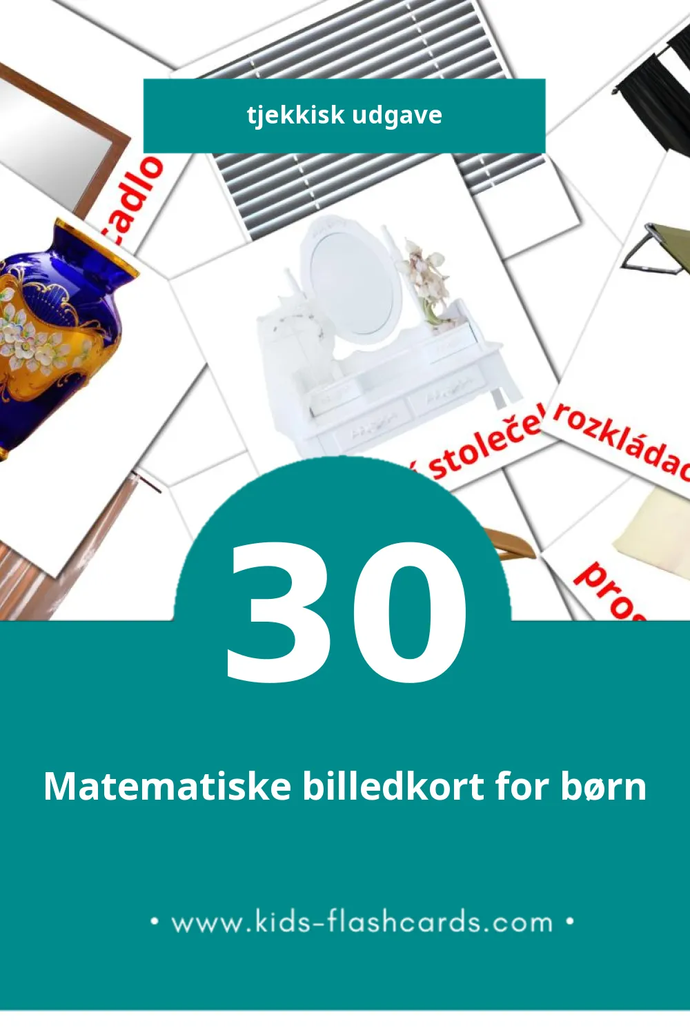 Visuelle billedkort for børn om Skola til småbørn (30 kort på Tjekkisk)