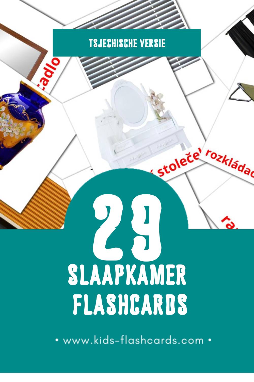 Visuele Ložnicel Flashcards voor Kleuters (29 kaarten in het Tsjechisch)