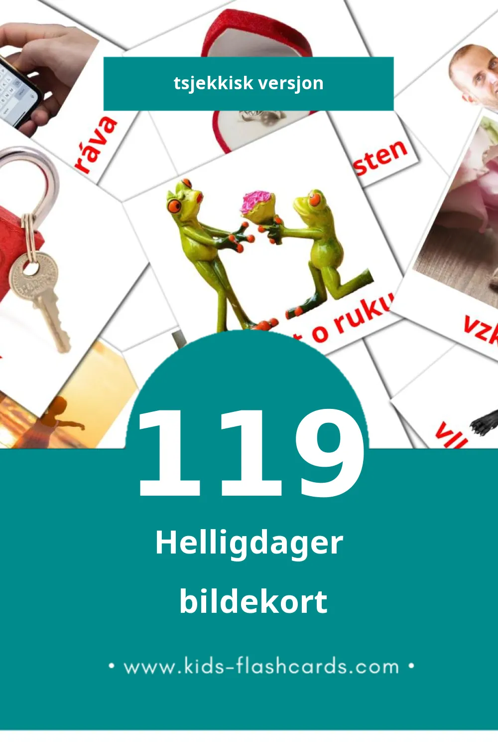 Visuelle Svátky bildekort for småbarn (119 kort på Tsjekkisk)