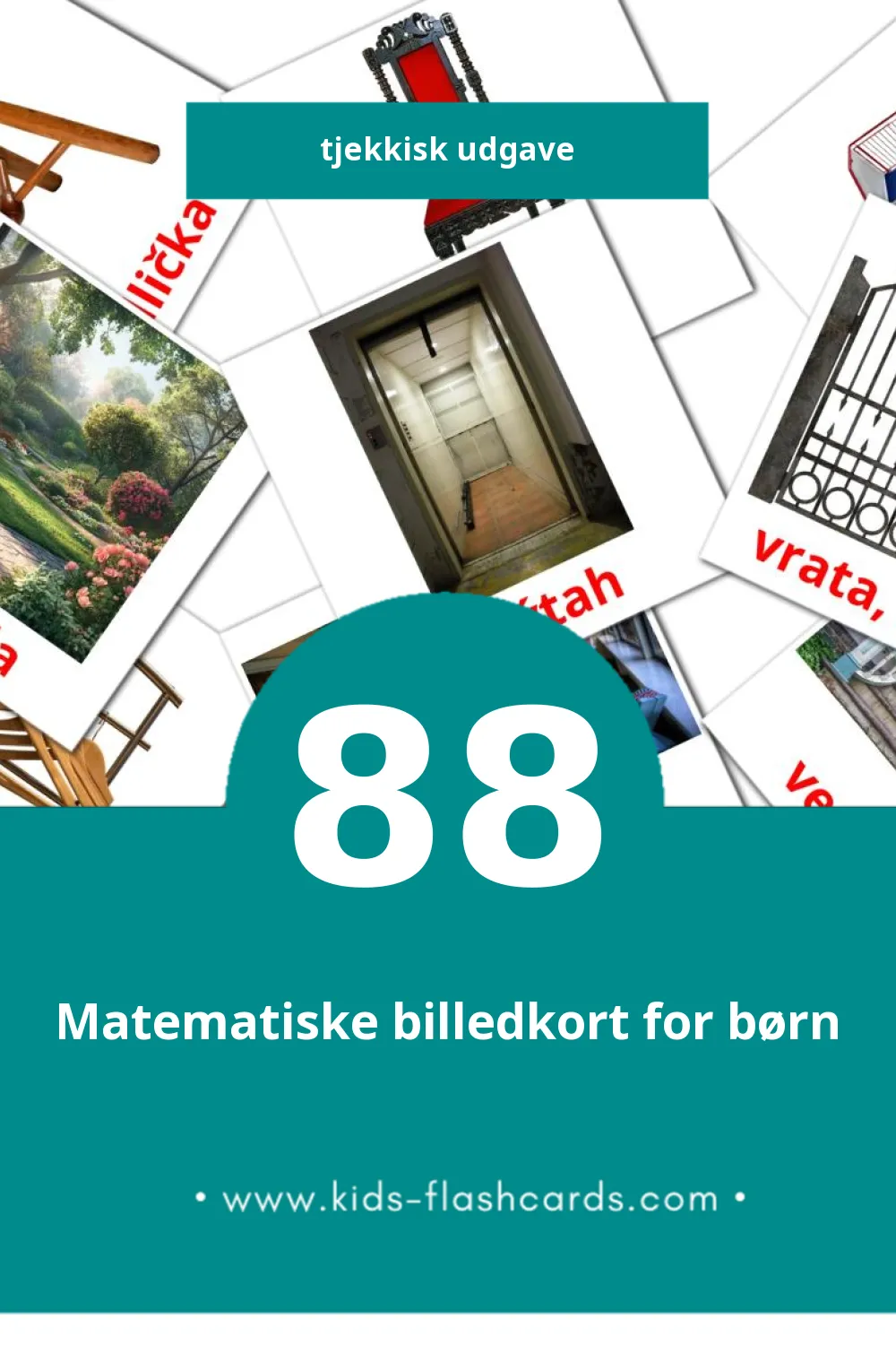 Visuelle billedkort for børn om Domácnost til småbørn (88 kort på Tjekkisk)