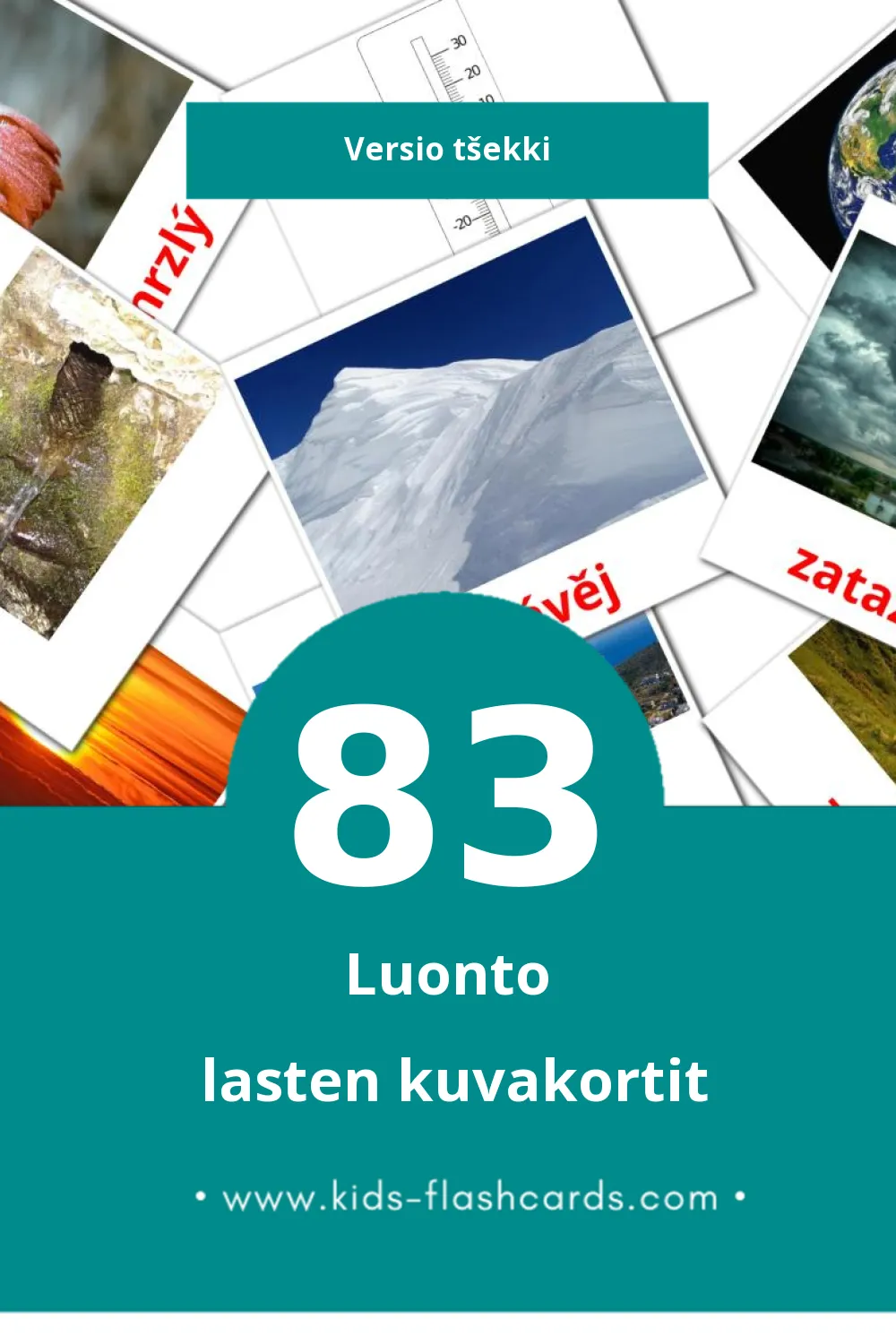 Příroda lasten kuvakortit pikkulapsille (83 korttia Tšekkiksi)