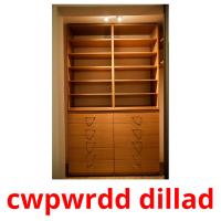 cwpwrdd dillad flashcards illustrate