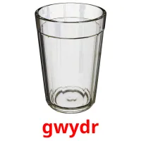gwydr cartes de vocabulaire