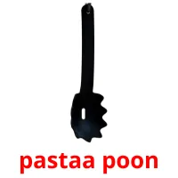 pastaa poon flashcards illustrate