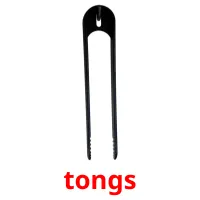 tongs flashcards illustrate