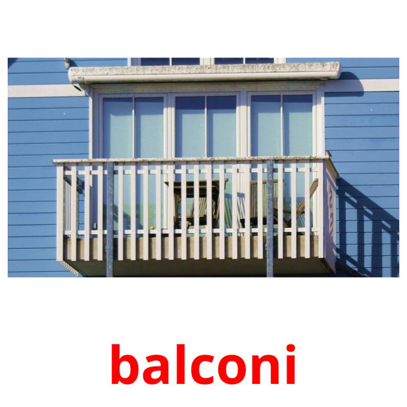 balconi cartões com imagens