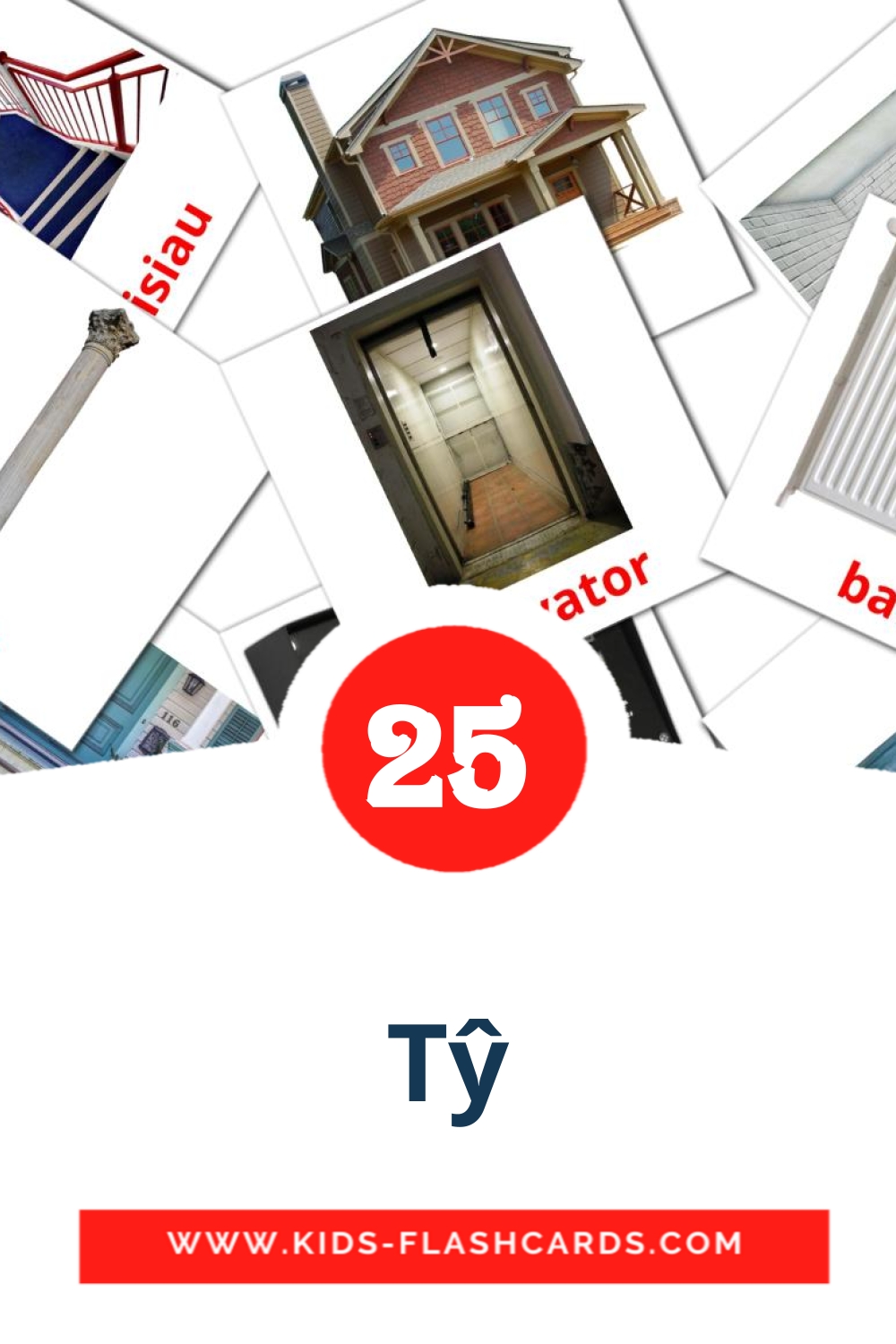 25 Tŷ fotokaarten voor kleuters in het welsh