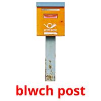 blwch post picture flashcards