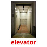 elevator Bildkarteikarten