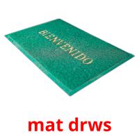 mat drws picture flashcards