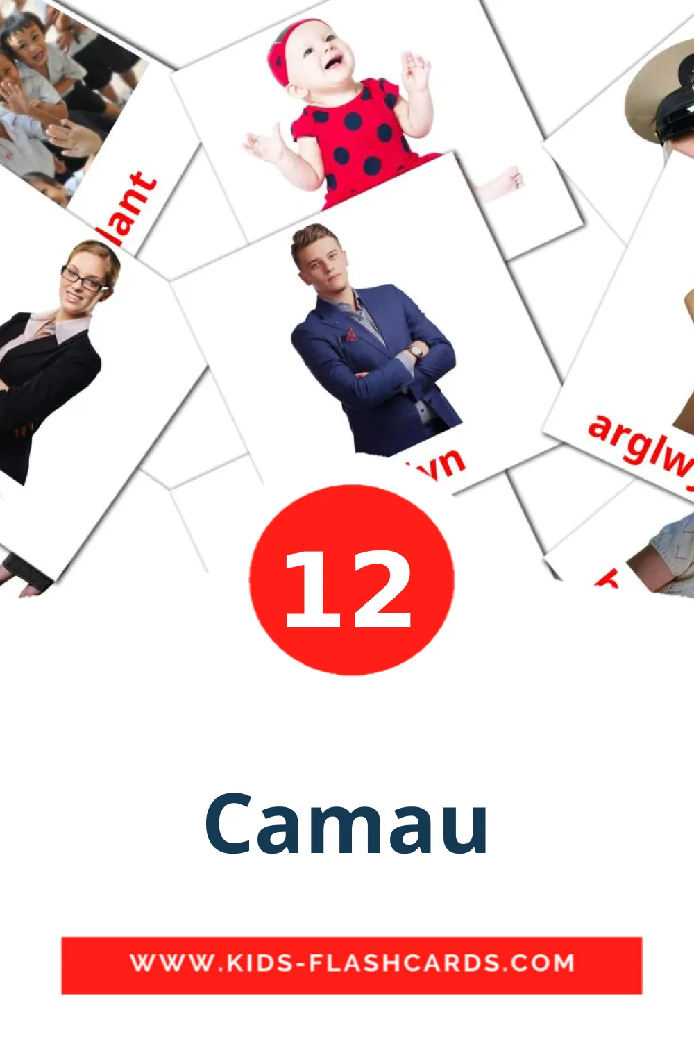 12 carte illustrate di Camau per la scuola materna in gallese