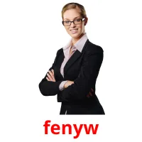 fenyw flashcards illustrate