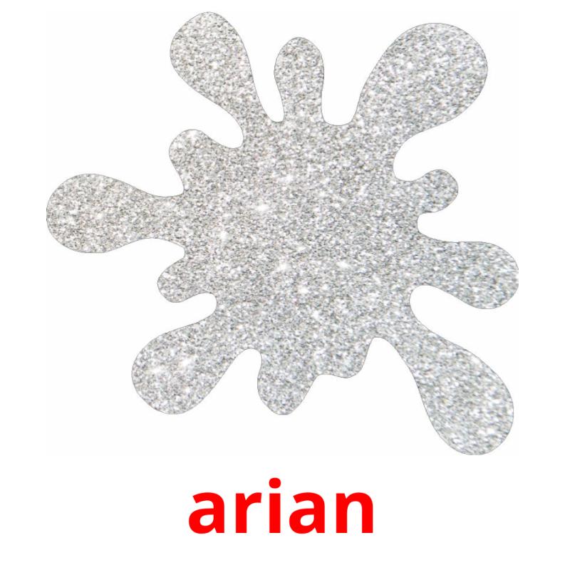 arian flashcards illustrate