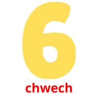 chwech picture flashcards