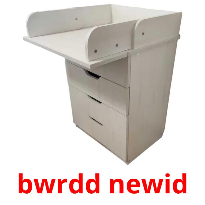 bwrdd newid cartões com imagens