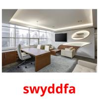 swyddfa picture flashcards