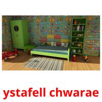 ystafell chwarae flashcards illustrate