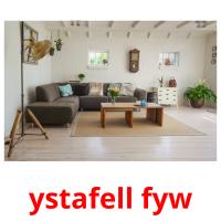 ystafell fyw flashcards illustrate