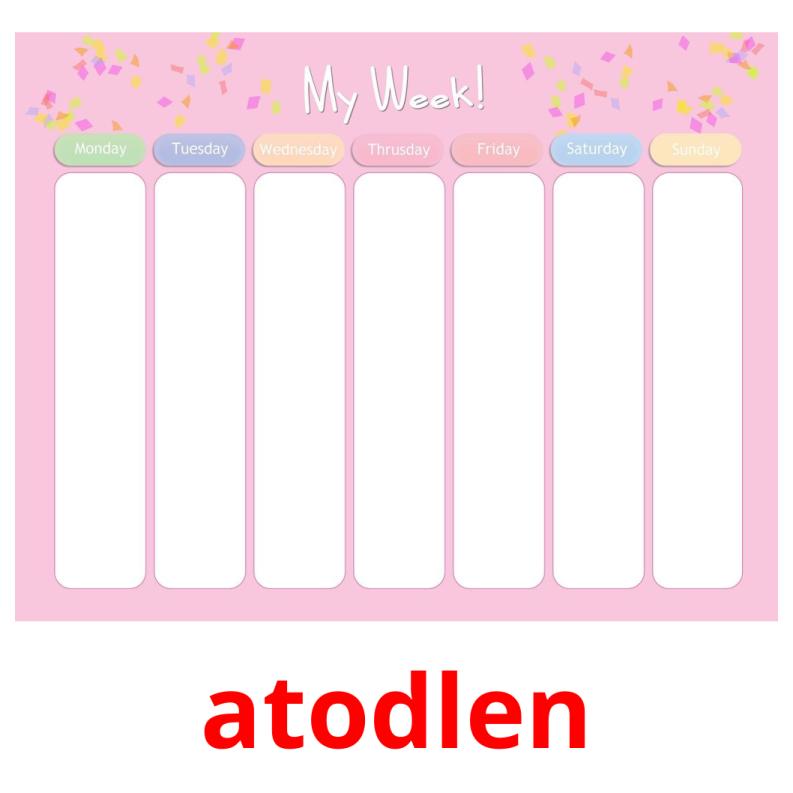 atodlen flashcards illustrate