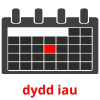 dydd iau picture flashcards