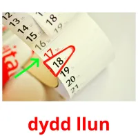 dydd llun picture flashcards