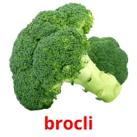 brocli cartões com imagens
