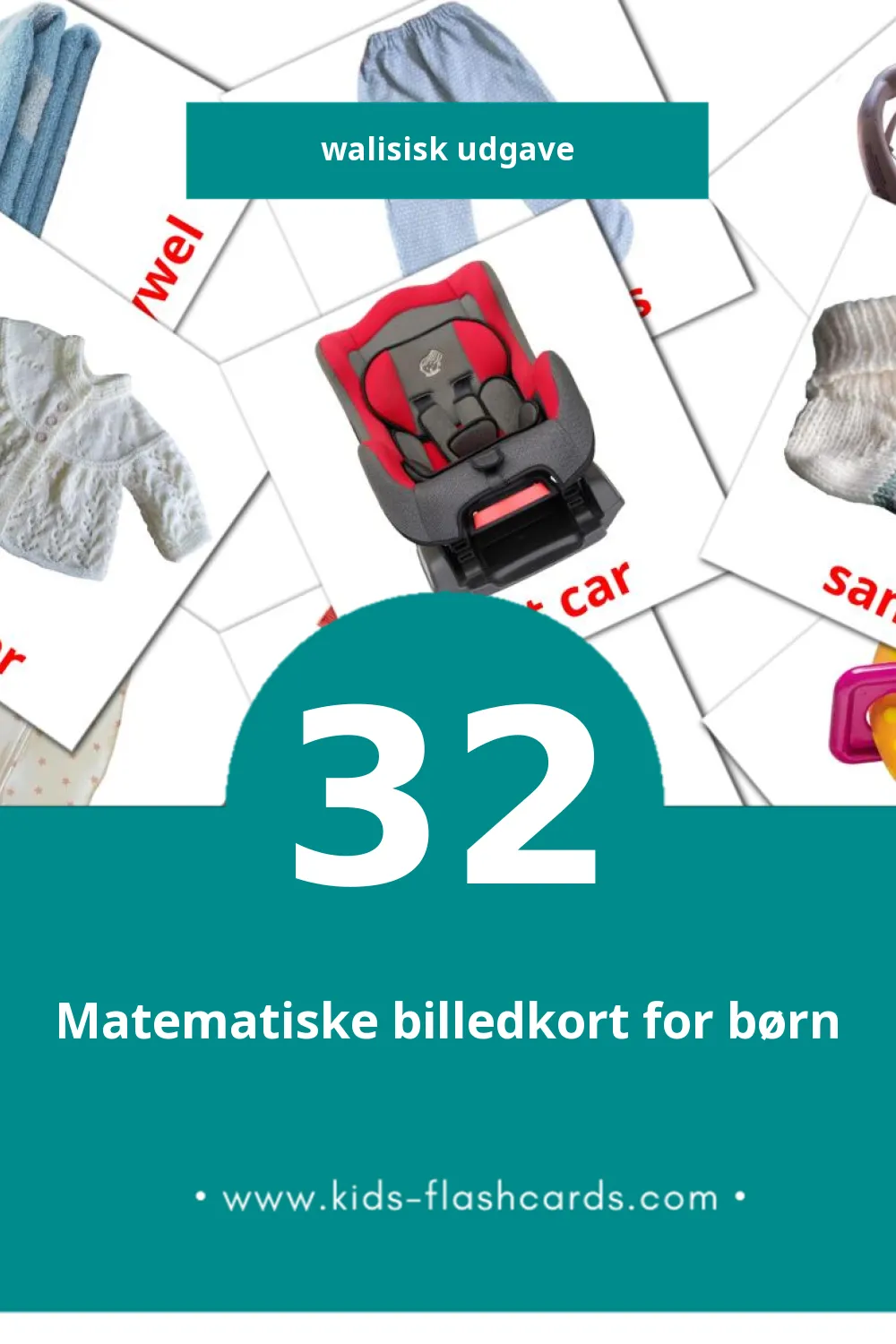Visuelle billedkort for børn om Babi til småbørn (32 kort på Walisisk)