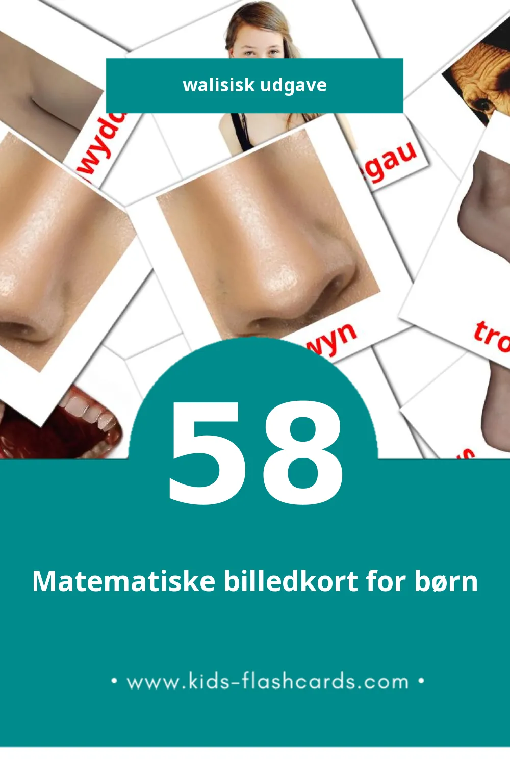Visuelle billedkort for børn om Pobl til småbørn (58 kort på Walisisk)