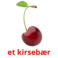 et kirsebær Bildkarteikarten