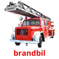 brandbil Bildkarteikarten