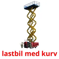 lastbil med kurv Bildkarteikarten