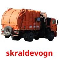 skraldevogn Bildkarteikarten