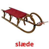 slæde Bildkarteikarten