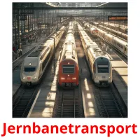 Jernbanetransport Bildkarteikarten