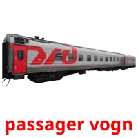 passager vogn Bildkarteikarten