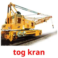 tog kran Bildkarteikarten