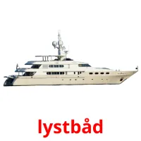 lystbåd Bildkarteikarten