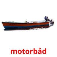 motorbåd Bildkarteikarten