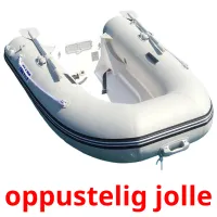 oppustelig jolle Bildkarteikarten