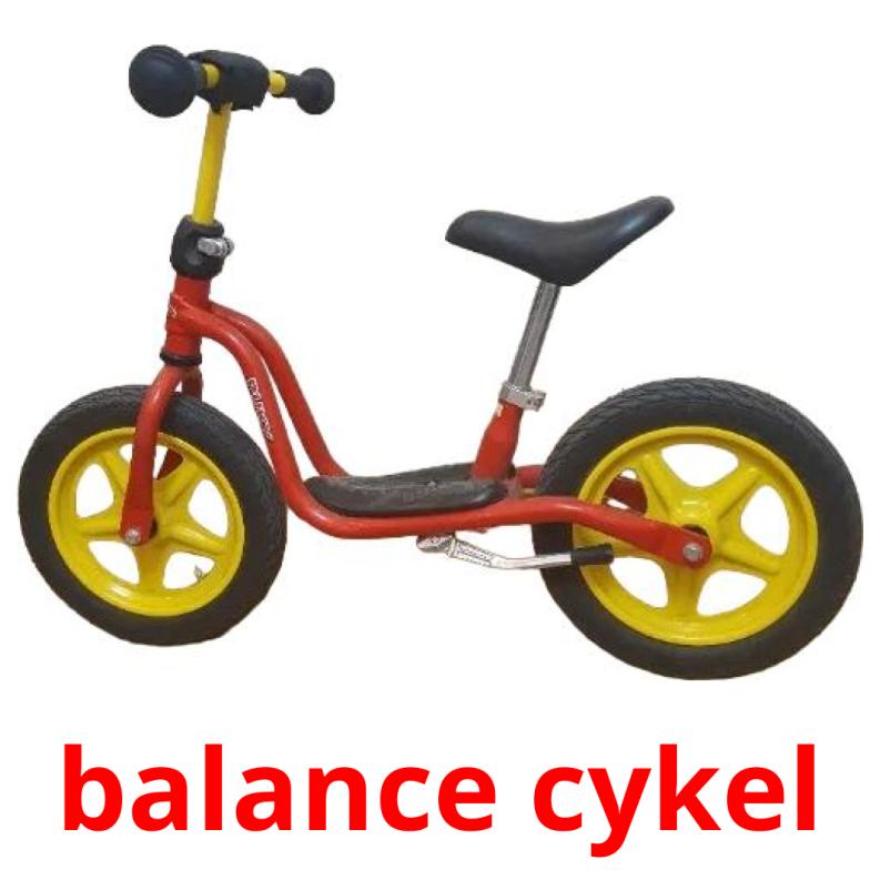 balance cykel picture flashcards